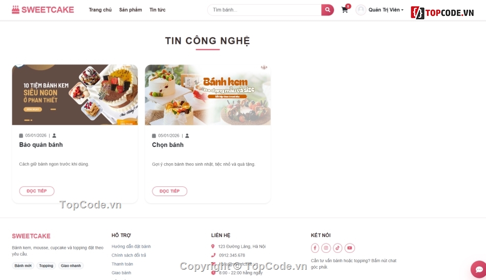 Website bán hàng,Web bán hàng,chat bot
